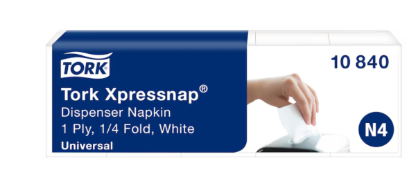 Dispenserserviet Tork Xpressnap N4 Universal 1-lags 9000stk/kolli