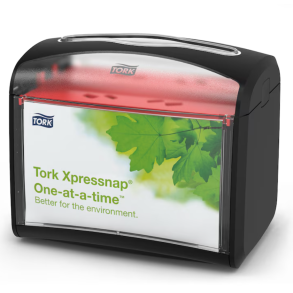 Tork Xpressnap� Servietdispenser til bord, Sort, lodret