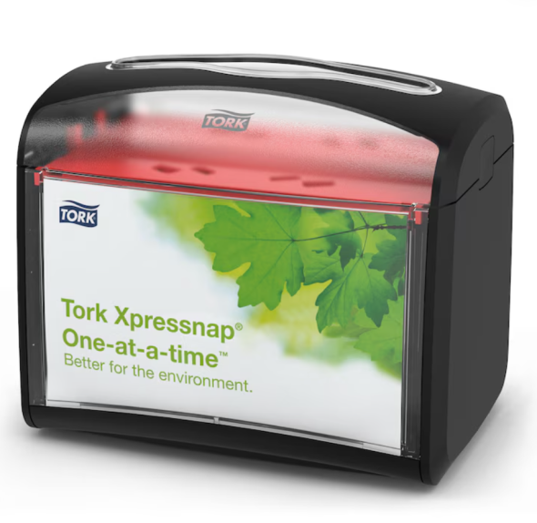 Tork Xpressnap� Servietdispenser til bord, Sort, lodret