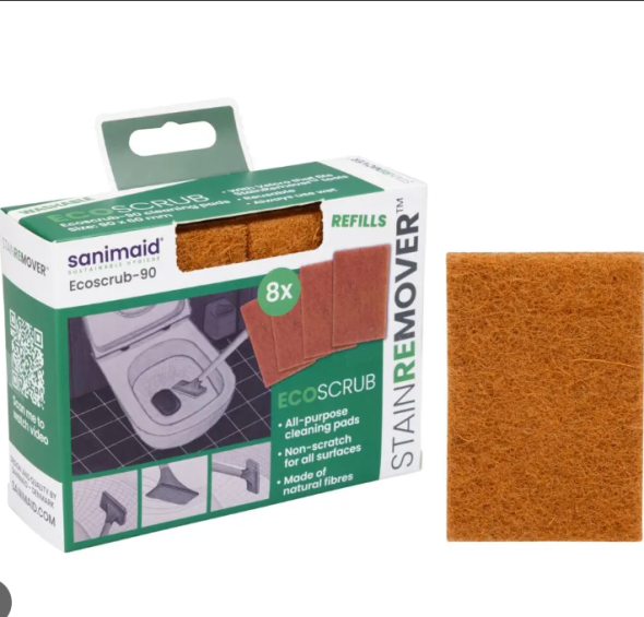 ECOscrub. 90*60 mm NATUR 8-st per l�da