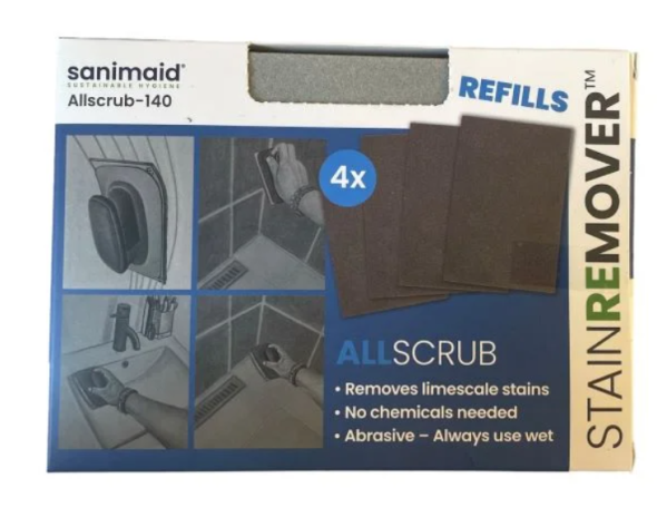 ALLscrub. 140*100 mm. 4 st per ask GR�