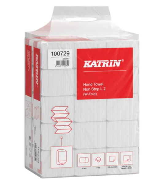 katrin h�ndkl�deark L, W-fold, 2-lags, L32xB20.3xD8cm, 2250 ark