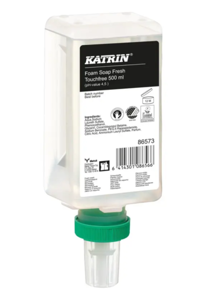 Katrin Touchfree Foam Soap 500ml Fresh duft 