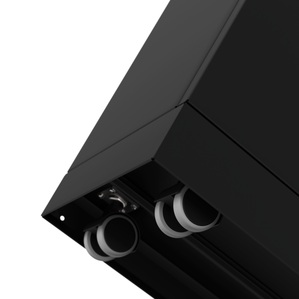 Bica Model 228 Affaldsbeholder 100 liter bent indkast Sort