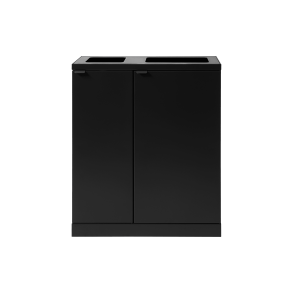 Bica Model 618 Affaldssortering 1x65 + 1x95 liter bne indkast Sort