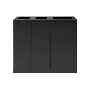 Bica Model 829 Affaldssortering 2x65 + 1x95 liter bne indkast Sort