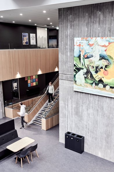 Bica Model 829 Affaldssortering 2x65 + 1x95 liter bne indkast Sort