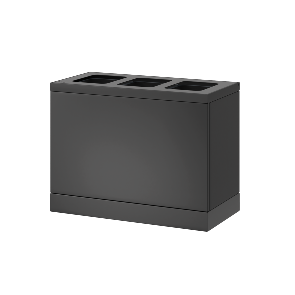 Bica Model 830 Affaldssortering 3x10 liter bne indkast Antracit