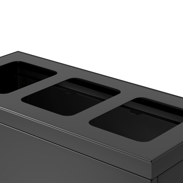 Bica Model 830 Affaldssortering 3x10 liter bne indkast Antracit