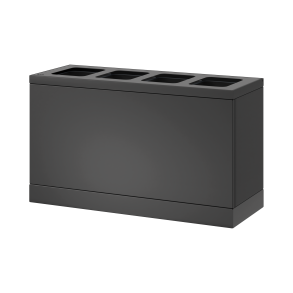 Bica Model 831 Affaldssortering 4x10 liter bne indkast Antracit