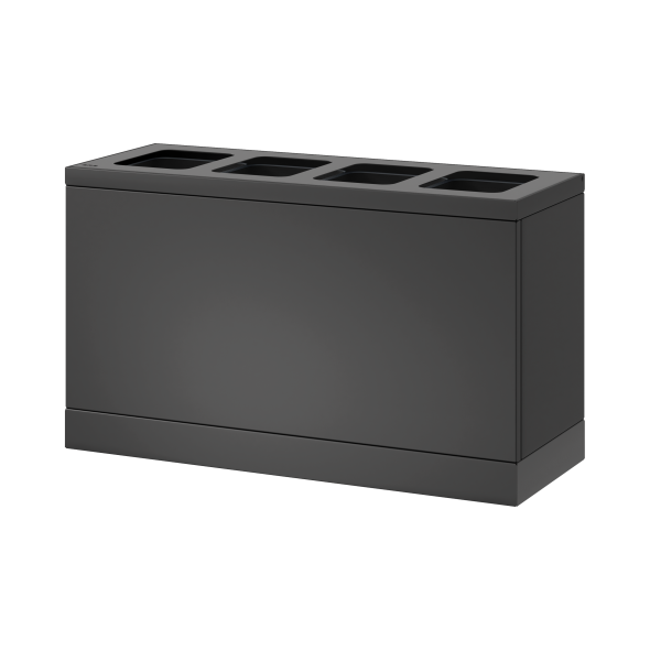 Bica Model 831 Affaldssortering 4x10 liter bne indkast Antracit