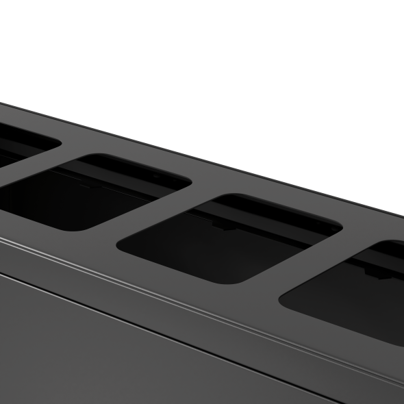 Bica Model 831 Affaldssortering 4x10 liter bne indkast Antracit