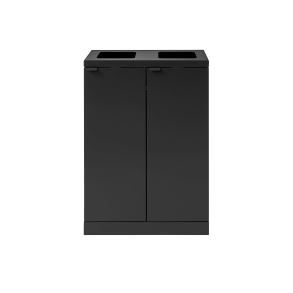 Bica Model 867 Affaldssortering 2x65 liter bne indkast Sort