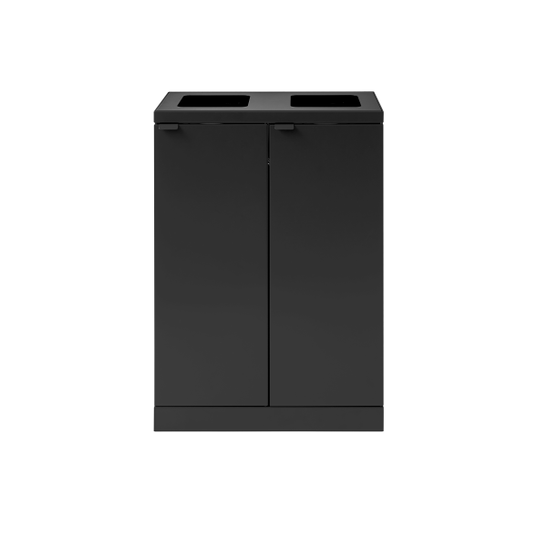 Bica Model 867 Affaldssortering 2x65 liter bne indkast Sort