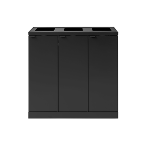 Bica Model 868 Affaldssortering 3x65 liter bne indkast Sort