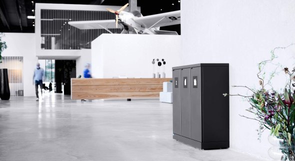 Bica Model 868 Affaldssortering 3x65 liter bne indkast Sort