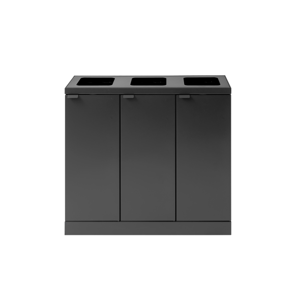 Bica Model 870 Affaldssortering 3x45 L bne indk. Antracit