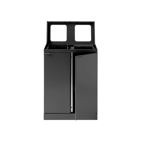 Bica Model 871 Affaldssortering 2x45 L bne indkast Antracit