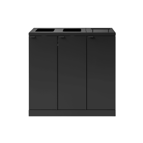 Bica Model 873 Affaldssortering 3x65 liter Lftelg/bne indkast Sort