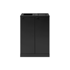 Bica Model 874 Affaldssortering 2x65 liter Lftelg/bent indkast Sort