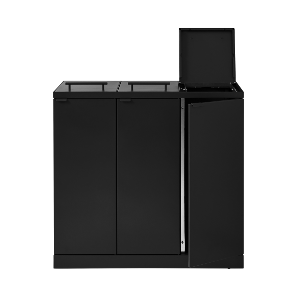 Bica Model 876 Affaldssortering 3x65 liter Lftelg Sort