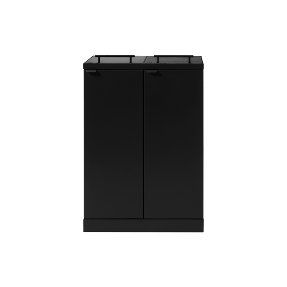 Bica Model 877 Affaldssortering 2x65 liter Lftelg Sort