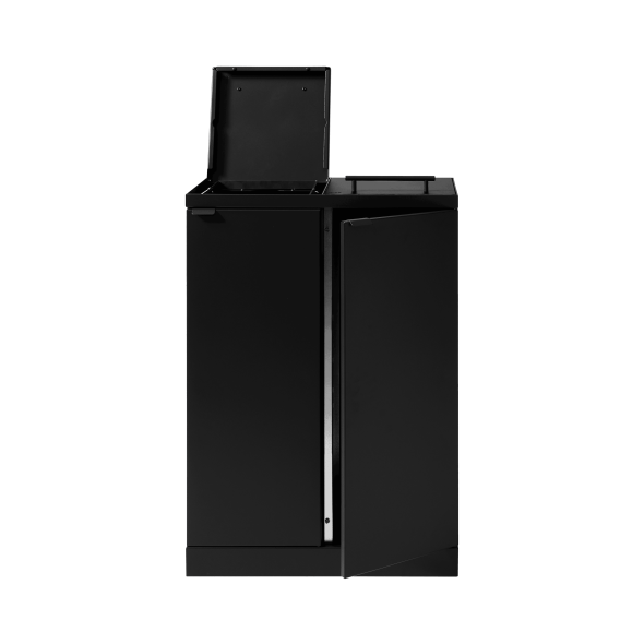 Bica Model 877 Affaldssortering 2x65 liter Lftelg Sort