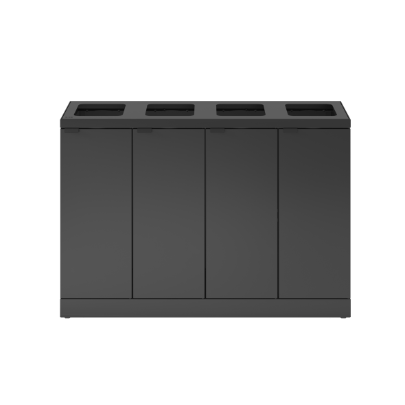 Bica Model 878 Affaldssortering 4x45 L bne indkast Antracit