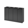 Bica Model 878 Affaldssortering 4x45 L bne indkast Antracit