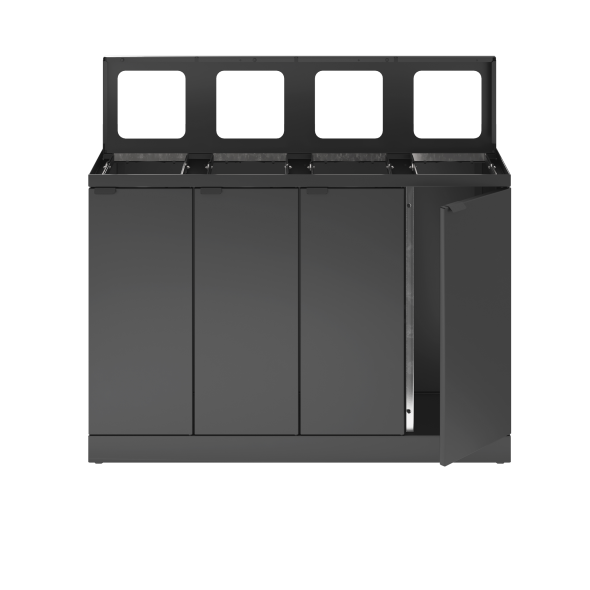 Bica Model 878 Affaldssortering 4x45 L bne indkast Antracit