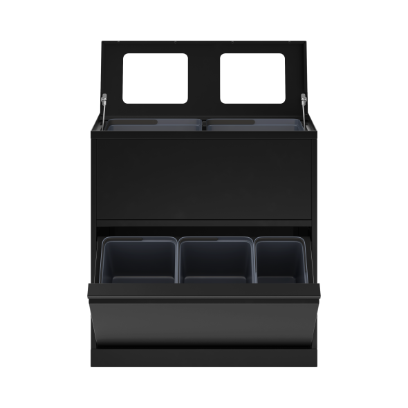 Bica Model 880 Affaldssortering 80 liter Op til 11 fraktioner Sort