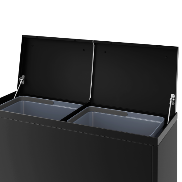 Bica Model 881 Affaldssortering 80 liter Lftelg/Op til 11 fraktioner Sort