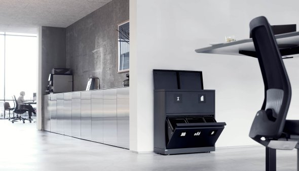 Bica Model 881 Affaldssortering 80 liter Lftelg/Op til 11 fraktioner Sort