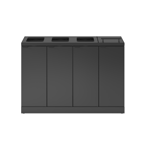 Bica Model 883 Affaldssortering 4x45 liter Lftelg/bne indkast Antracit