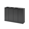 Bica Model 883 Affaldssortering 4x45 liter Lftelg/bne indkast Antracit