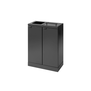 Bica Model 886 Affaldssortering 2x45 liter Lftelg/bent indkast Antracit
