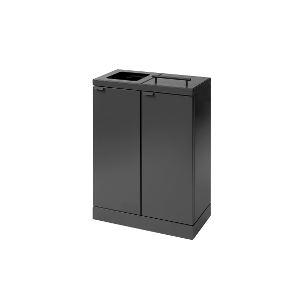 Bica Model 886 Affaldssortering 2x45 liter Lftelg/bent indkast Antracit