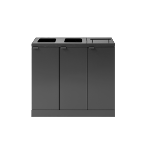 Bica Model 887 Affaldssortering 3x45 liter Lftelg/bne indkast Antracit