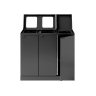 Bica Model 887 Affaldssortering 3x45 liter Lftelg/bne indkast Antracit