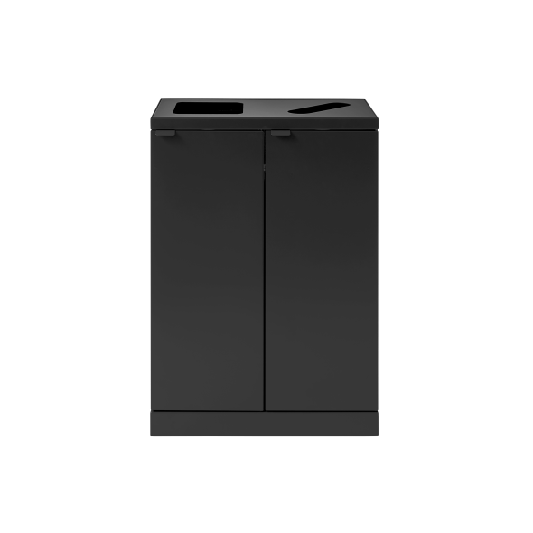 Bica Model 888 Affaldssortering 2x65 liter bent/papir indkast Sort