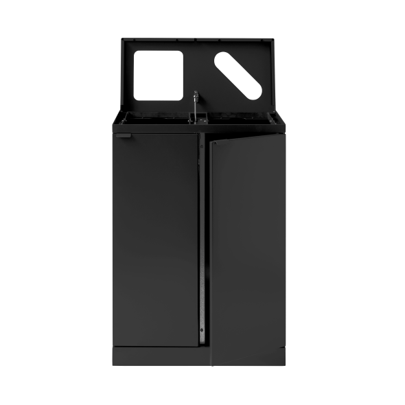 Bica Model 888 Affaldssortering 2x65 liter bent/papir indkast Sort