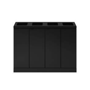 Bica Model 891 Affaldssortering 4x60 liter bne indkast Sort