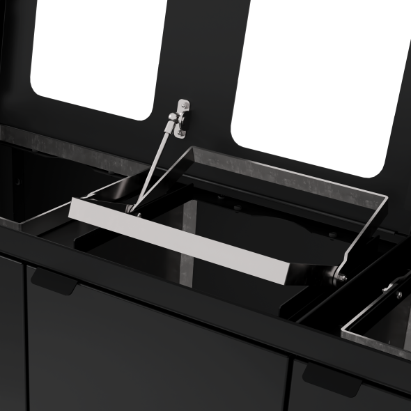 Bica Model 892 Affaldssortering 4x60 liter Lftelg/bne indkast Sort