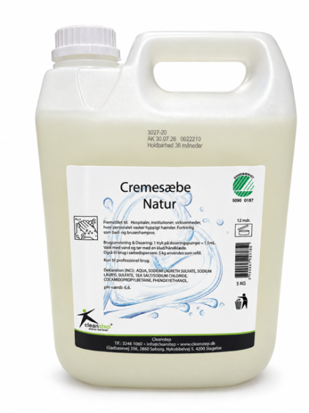 H�nds�be Cremes�be Natur  svanem�rket 5 ltr