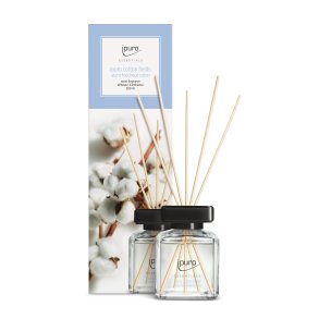 Duft flakon, ipuro, med bomuldsduft inkl. pinde, 200 ml