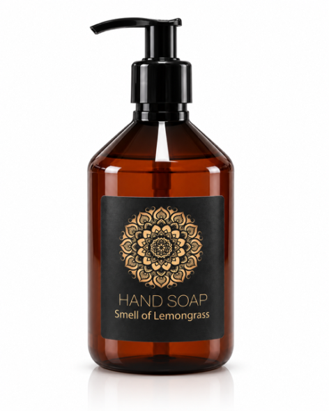 H�nds�be 500 ml med parfume lemongrass