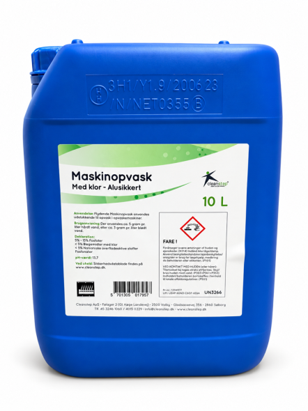 Maskindisk med klor Alu safe, 10 kg