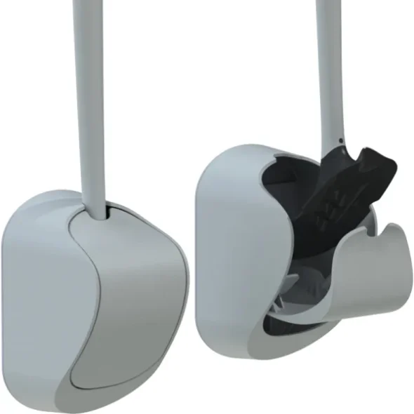 Paris v�ggmodell med lock toalettborste Vit