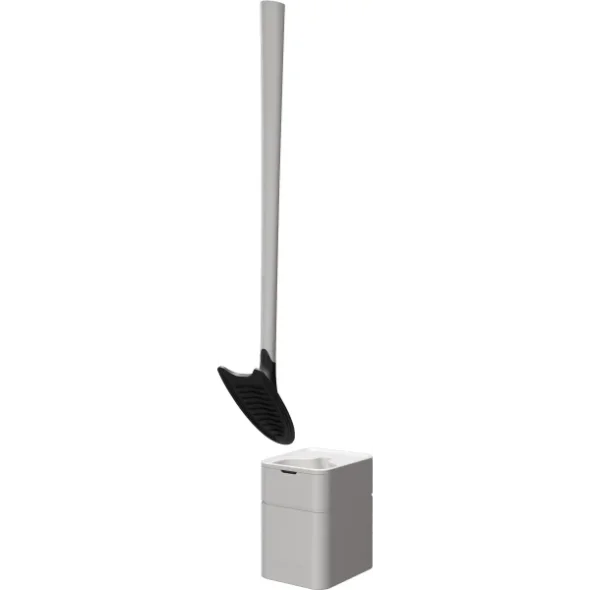 Stockholm V�ggmonterad + golvst�ende TOALETTBORSTE VIT