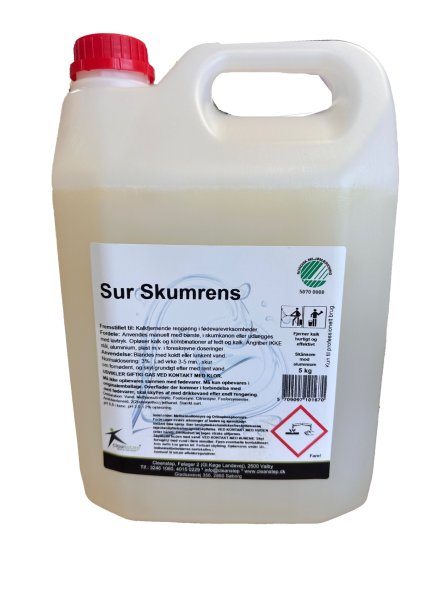 Cleanstep Sur Skumrens svanem�rket, 5 liter